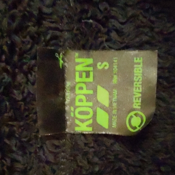 Koppen Reversible Black Fleece Full Zip Jacket Size Small - Picture 2 of 14